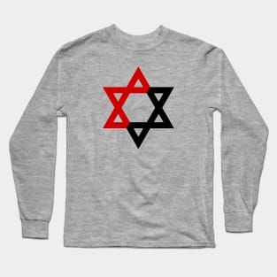 Anarchocommunist Magen David Long Sleeve T-Shirt